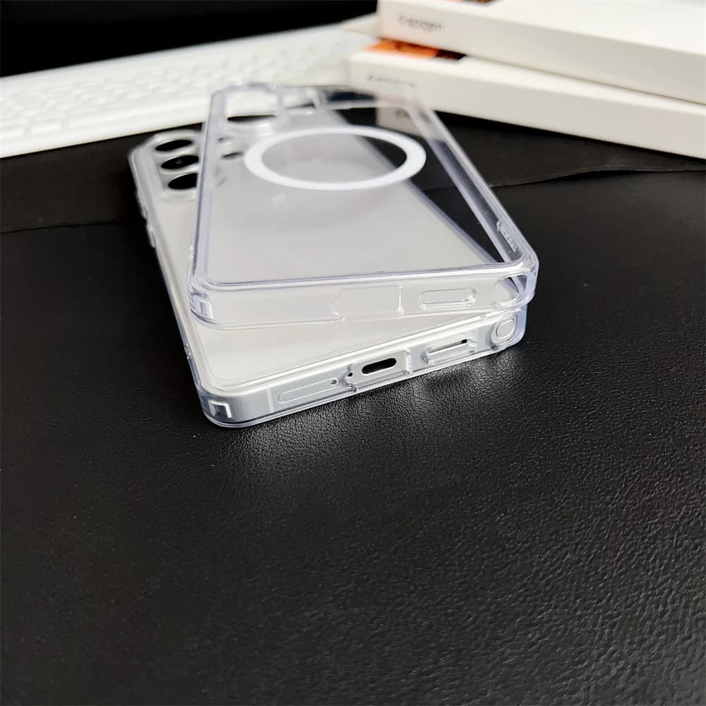 Spigen Transparent Magnetic PC Case For Samsung Galaxy S26 Ultra S25 Ultra S24 Plus For Magsafe Wireless Charging Back Cover - 6