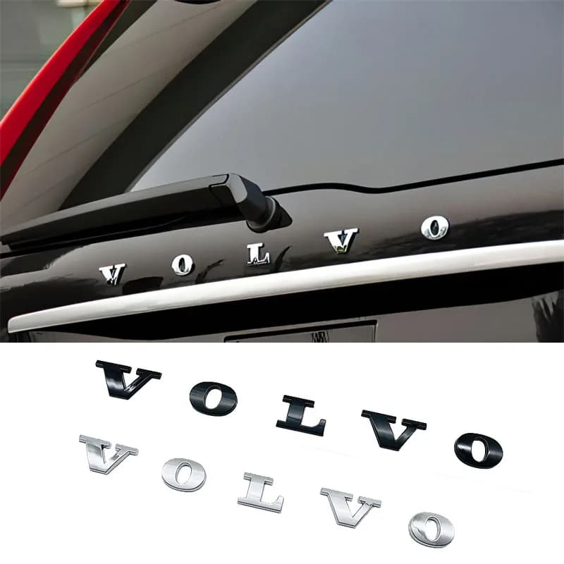 ملصقات معدنية لشعار سيارة فولفو لصندوق السيارة لسيارات Xc60 Xc90 V40 V60 S60 V50 V90 S80 C40 XC40 V70 XC70 C30 C70 Rdesign