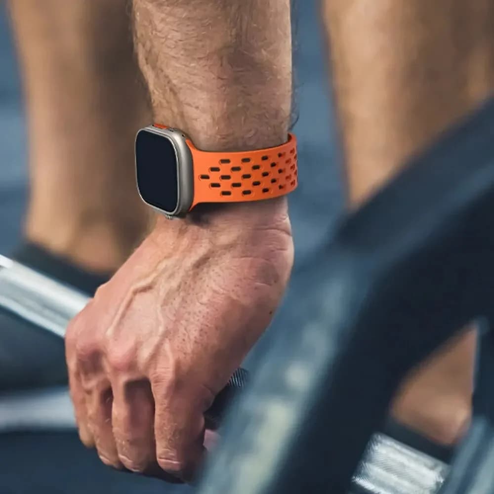 حزام سيليكون لسوار ساعة أبل 49مم 45مم 44مم 42مم 40مم 41مم سوار مغناطيسي سلسلة iWatch 9 8 SE 7 6 5 4 3 ألترا - 6