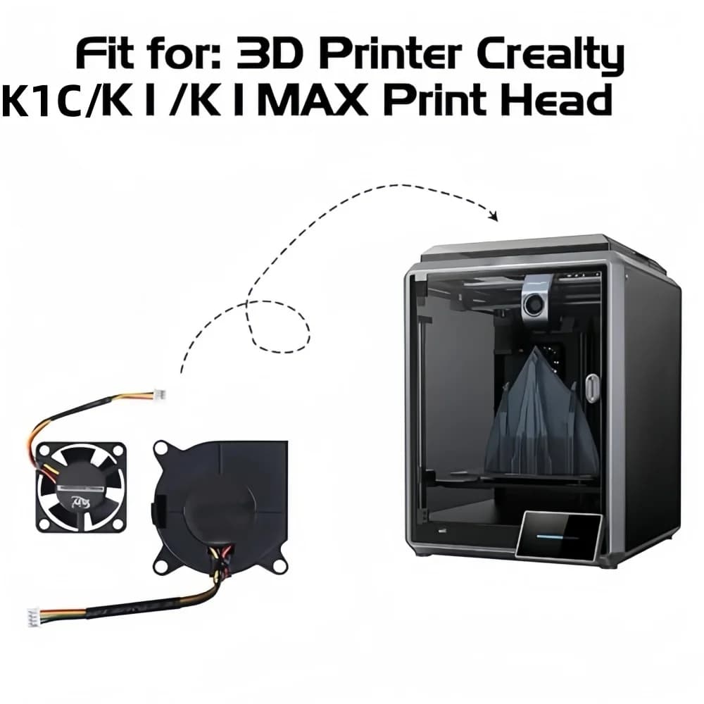 مراوح طارد Creality الرسمية سلسلة K1، مروحة نفخ K1C DC 24V 4020 ومروحة تبريد محورية 3010 لطابعة K1/K1C/K1 MAX ثلاثية الأبعاد - 3