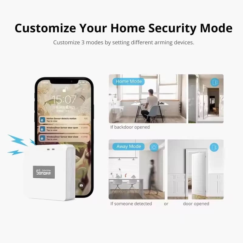 SONOFF ZBBridge-P Zigbee Gateway Bridge Pro Up to 128 sub-devices Local  Smart Home Security Support Alexa Google Smartthings - 3