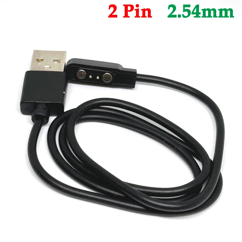 2Pin Pogo Magnet Cable for Kids Smart Watch Charging Cable USB 2.0 Charge Cable for Q750S T88 A20 A20S TD05 V6G Magnetic Charger - 3
