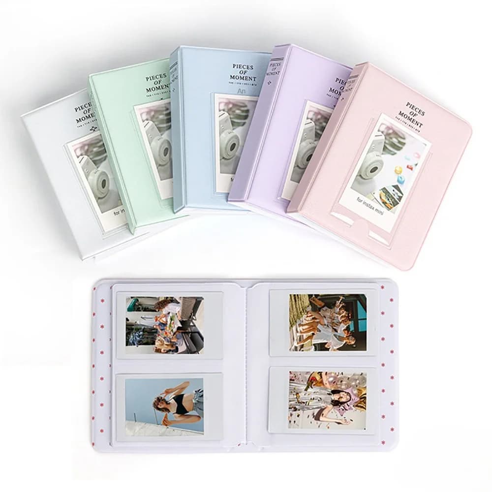 ألبوم Fujifilm Instax Mini بـ 64 جيبًا – علبة صور بولارويد لحفلات الزفاف وتخزين البطاقات الفورية، هدية تذكارية - 2