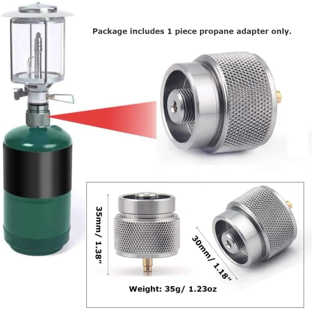 Outdoor Camping Stove Gas Tank Adapter Propane Tank Adapter Gas Burner Conversion Head Camping Gear - 5