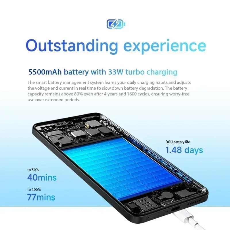 【العرض العالمي الأول】الإصدار العالمي Xiaomi Redmi Note 14 معالج MediaTek Helio G99 - كاميرا فائقة 5500 مللي أمبير 6.67 بوصة شاشة AMOLED بمعدل تحديث 120 هرتز 108 ميجابكسل أ - 3