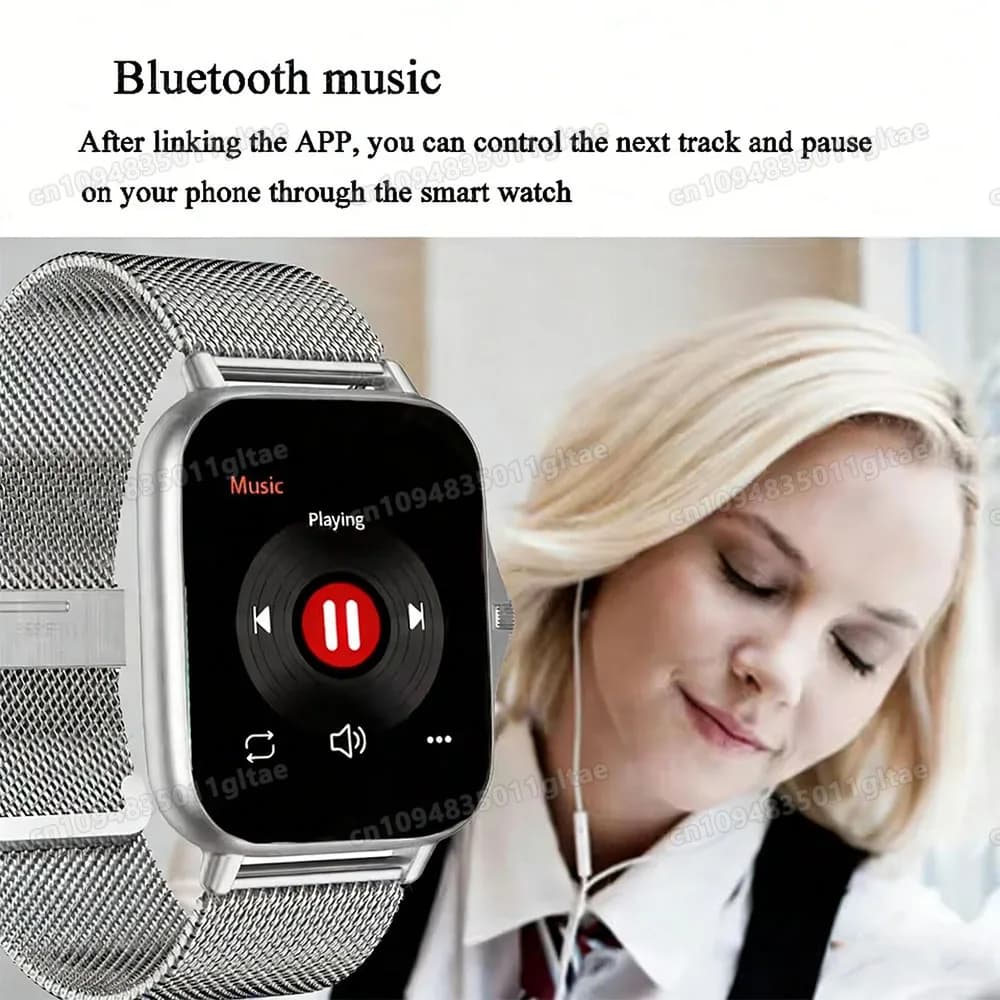 Smart Watch Android IOS Phone 1.83 Inch Color Screen Bluetooth Answer Call Fitness Watches Tracker Smartwatch Women Men New Ht30 - 3