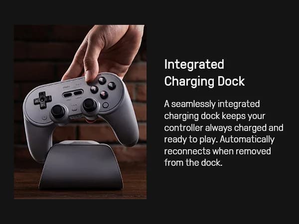 8BitDo Pro 3 Bluetooth Controller for Switch 1/2 Windows, Apple, SteamOS with TMR Joysticks,Switchable Triggers,Swappable Button - 3