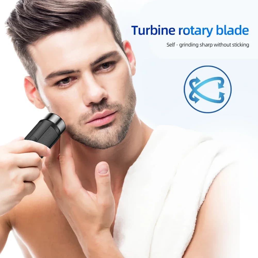 Portable Mini Electric Shaver – Rechargeable, Unisex (Men & Women) & Car-Compatible Grooming Tool - 5