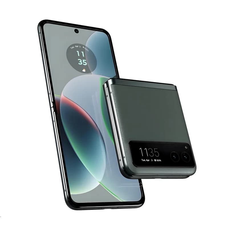 هاتف موتورولا موتو رازر 40 الأصلي 5G XT2323 بشاشة 6.9 بوصة قابلة للطي مع مستشعر بصمة، ذاكرة 8 جيجابايت + 128 جيجابايت/256 جيجابايت - 3