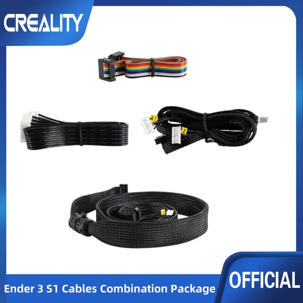 مجموعة كابلات Ender 3 S1 الرسمية من Creality، توصيل كابل الشاشة، كابل مسطح، كابل حد محرك المحور X/Y، كابل طابعة ثلاثية الأبعاد