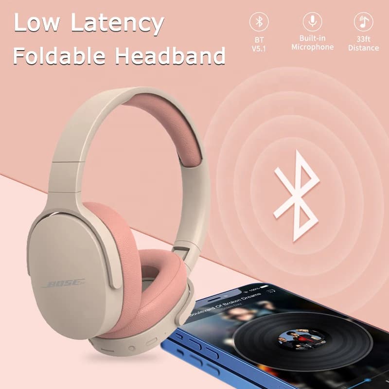 Bosebye سماعات P2961 سماعة لاسلكية تعمل بالبلوتوث 5.3 الأصلي سماعة ستيريو HIFI سماعة لعبة سماعات مع هيئة التصنيع العسكري لسامسونج آيفون - 3