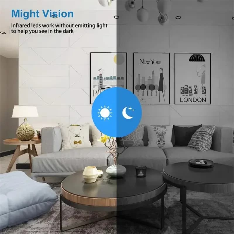 Mini 1080p HD Smart Camera Wireless Surveillance Security Video Cam Night Vision Motion Detect Camcorder Cam Monitor Smart Home - 3