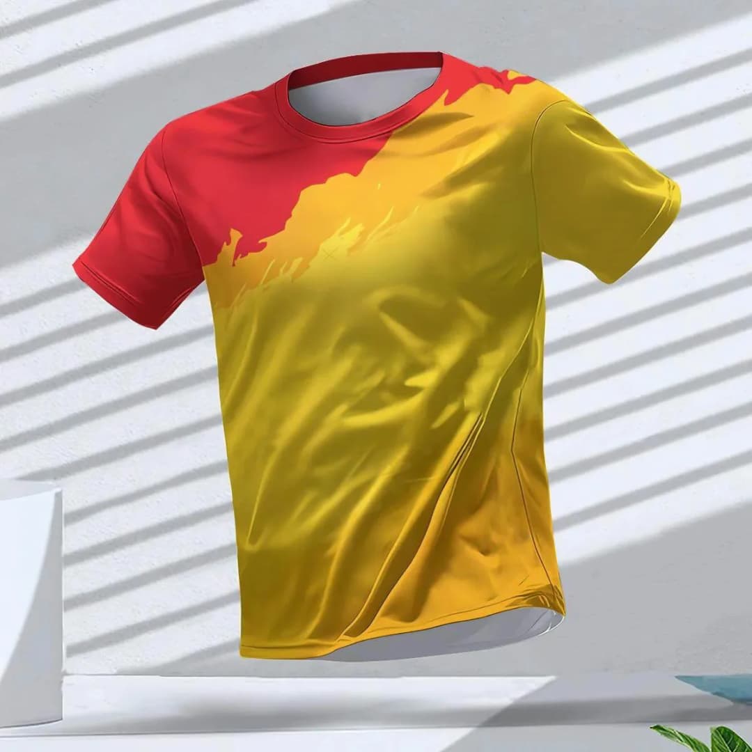Men's T-shirts Sport Running T-shirt Men Quick-drying Breathable Short Sleeve Round Neck Gym top Outdoor Workout Men Clothing - 6