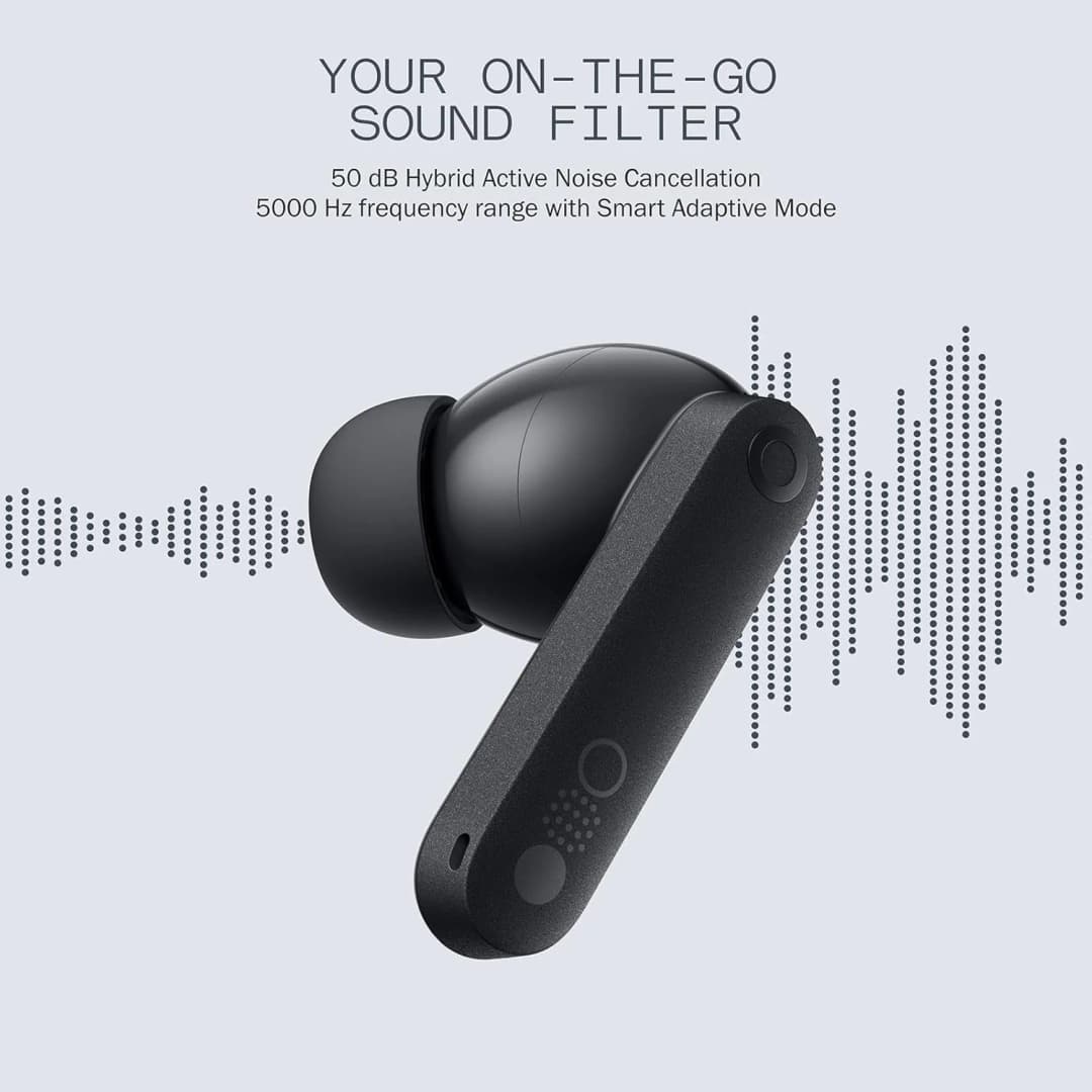 سماعات CMF by NOTHING Buds Pro 2 بلوتوث لاسلكية 50dB عزل ضوضاء هجين تحكم ذكي صوت عالي الدقة مقاومة للماء IP55 للاستخدام الخارجي - 6