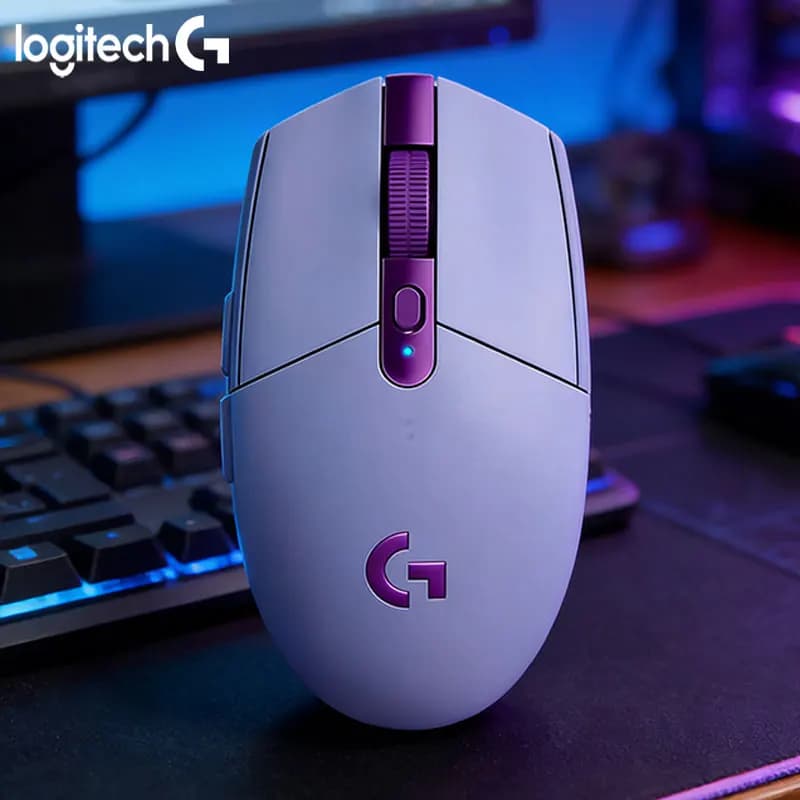 ماوس Logitech G304 لاسلكي ثنائي الوضع، ماوس ألعاب، زمن وصول منخفض، بدون فشل في الاتصال، برنامج تشغيل رسمي، أكثر راحة