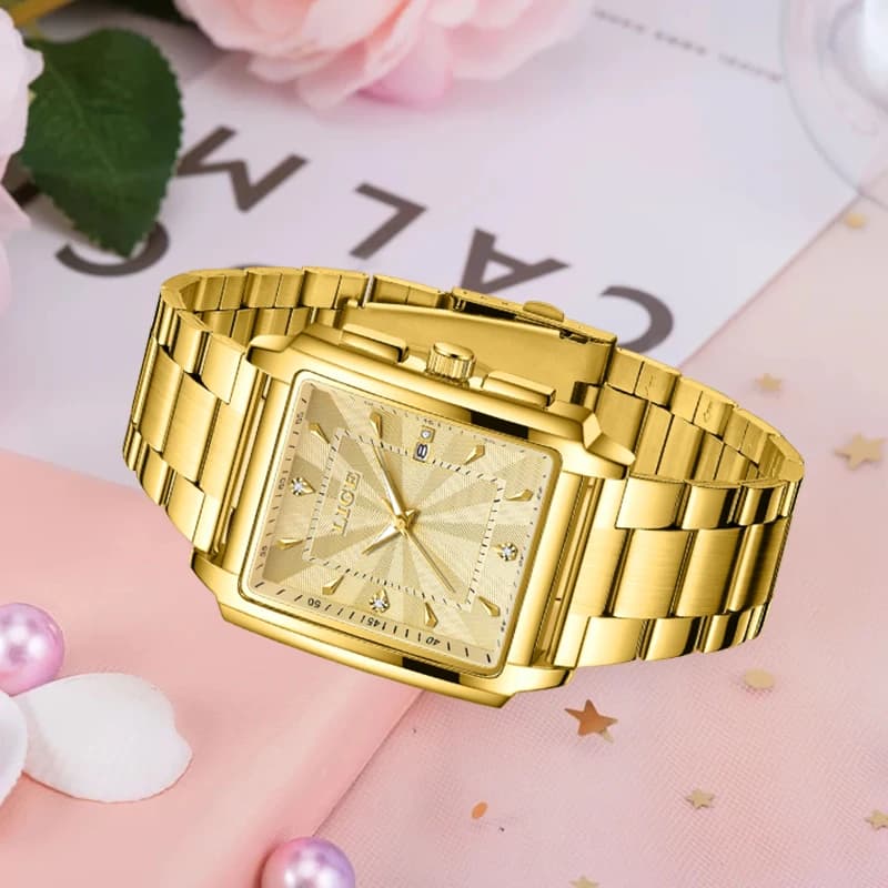LIGE Fashion Waterproof Watch For Women Top Brand Luxury Women Watch Casual Sport Date Women's Quartz Wristwatches Montre Femme - 2