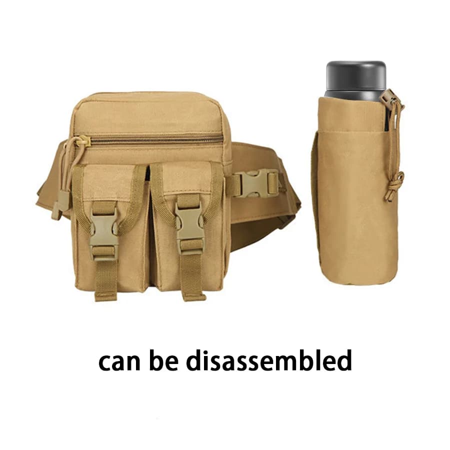 Multi-sport water bottle waist bag is detachable and suitable for outdoor sports such as mountaineering, camping, and hiking - 4