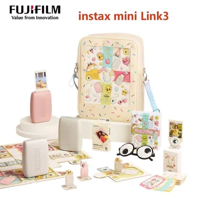 Original Fujifilm Instax Mini Link 3 Link 2 Printer Instax Photo Camera Printers For Smart PhoneApp Film Machine New Fuji Camera - 5