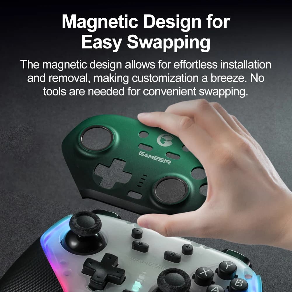 GameSir Super Nova Magnetic Faceplate Personalize Gamepads Multicolor Shell Cover Wireless Controle Front Case Top Cover - 4