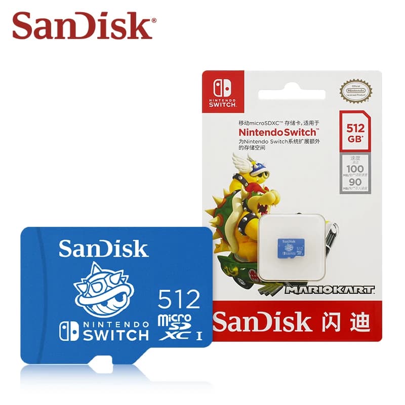 Original SanDisk micro sd card 128gb 256gb 512gb 1tb U3 microSDXC Memory Game Expansion Card for Nintendo Switch Up to 100Mb/s - 4