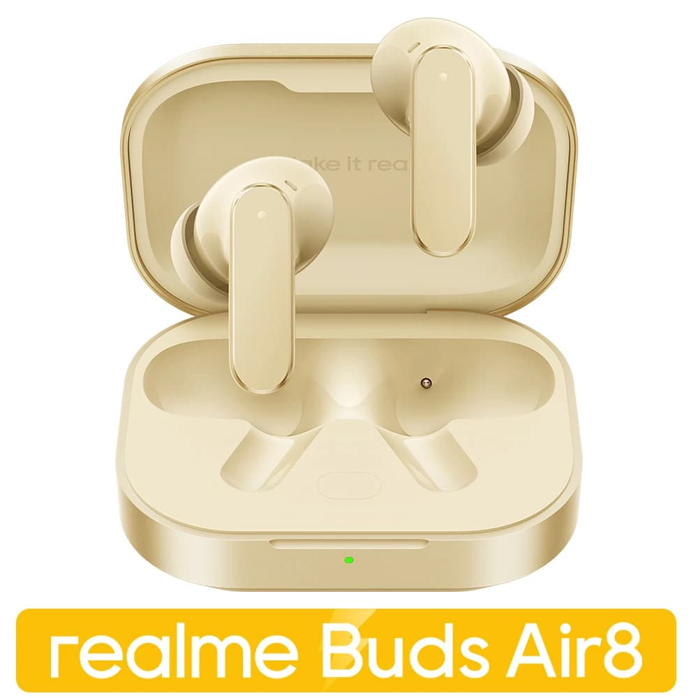 سماعات realme Buds Air 8 مع إلغاء ضوضاء عميق 55dB، إصدار عالمي، سماعات لاسلكية حقيقية، بلوتوث 5.4، LHDC 5.0، مقاومة للماء IP55 - 4