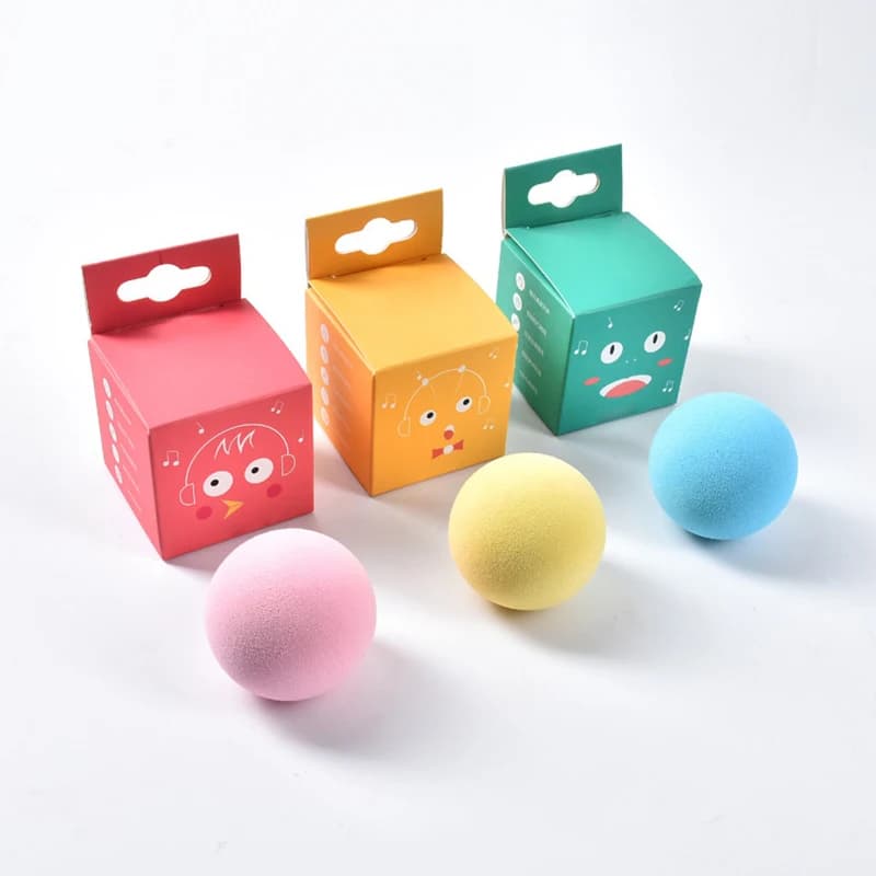 Smart Cat Toys Interactive Ball Plush Electric Catnip Training Toy Kitten Touch Sounding Pet Product Squeak Toy Ball Cat Supplie - 3