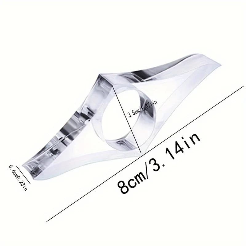 Clear Acrylic Thumb Book Supporter - Book Page Expander Bookmark - 3