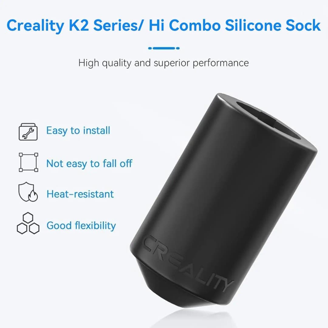 غطاء سيليكون Creality الرسمي K1C/K1/K2، غطاء سيليكون لـ MK8/MK9/CR10/Ender 3/Ender 5/Ender7 قطع طابعة ثلاثية الأبعاد - 6