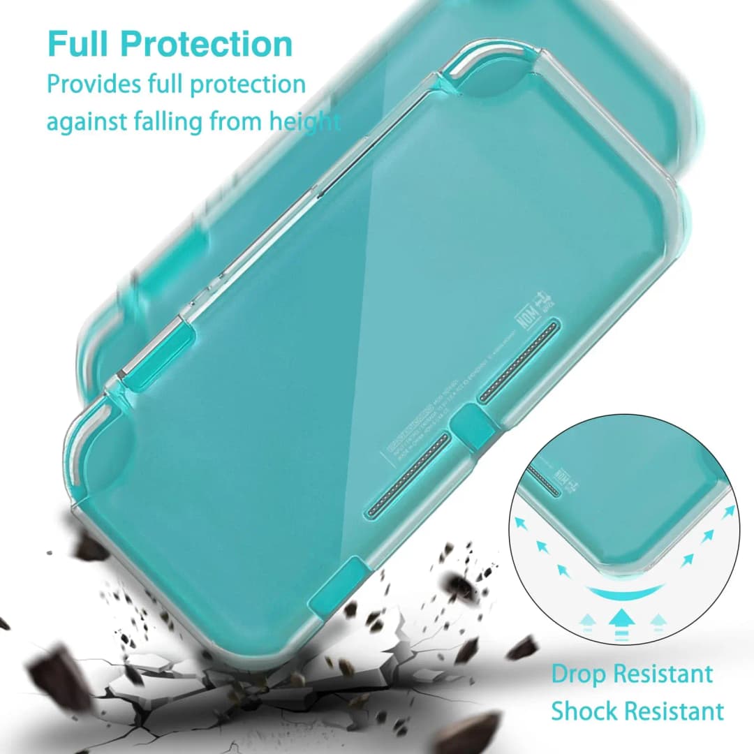 غطاء حماية شفاف من TPU لجهاز Nintendo Switch Lite، غطاء ناعم وشفاف لحماية الجهاز والإكسسوارات - 3