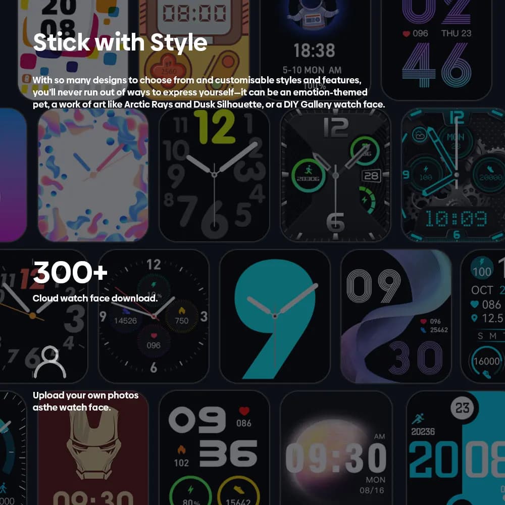 ساعة زيبليز Btalk Pro الذكية بمكالمات صوتية، شاشة 1.91 بوصة HD، تتبع صحي متقدم، أوضاع رياضية متعددة - 4