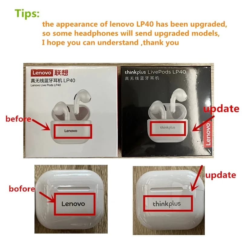 New LP40 NEW Bluetooth V5.0 Earphones Anti-sweat Lightweight Headphones Compatible With Smart Phone Laptop Computer Earbuds - 6