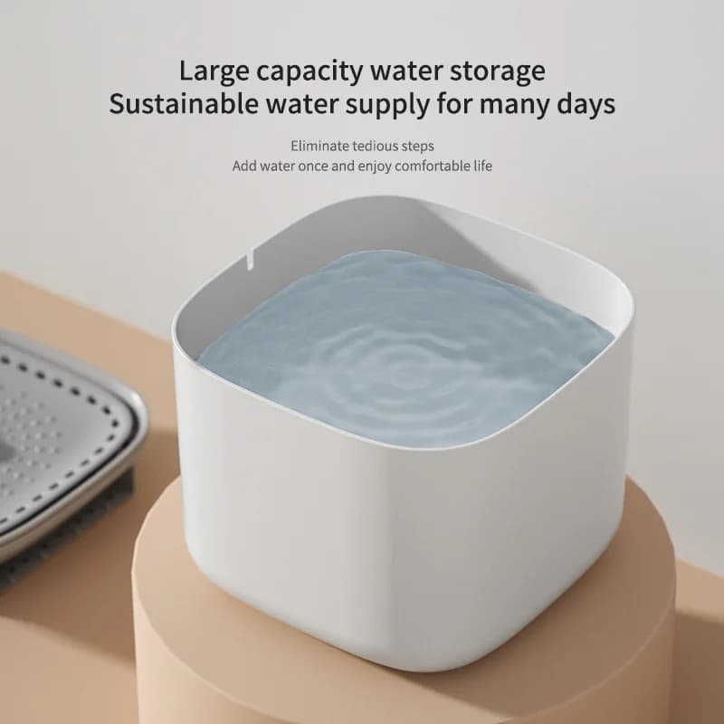 3L Cat Water Fountain Auto Recirculate Filter Large Capacity Filtring Cat Water Drinker USB Electric Mute Cats Water Dispenser - 4