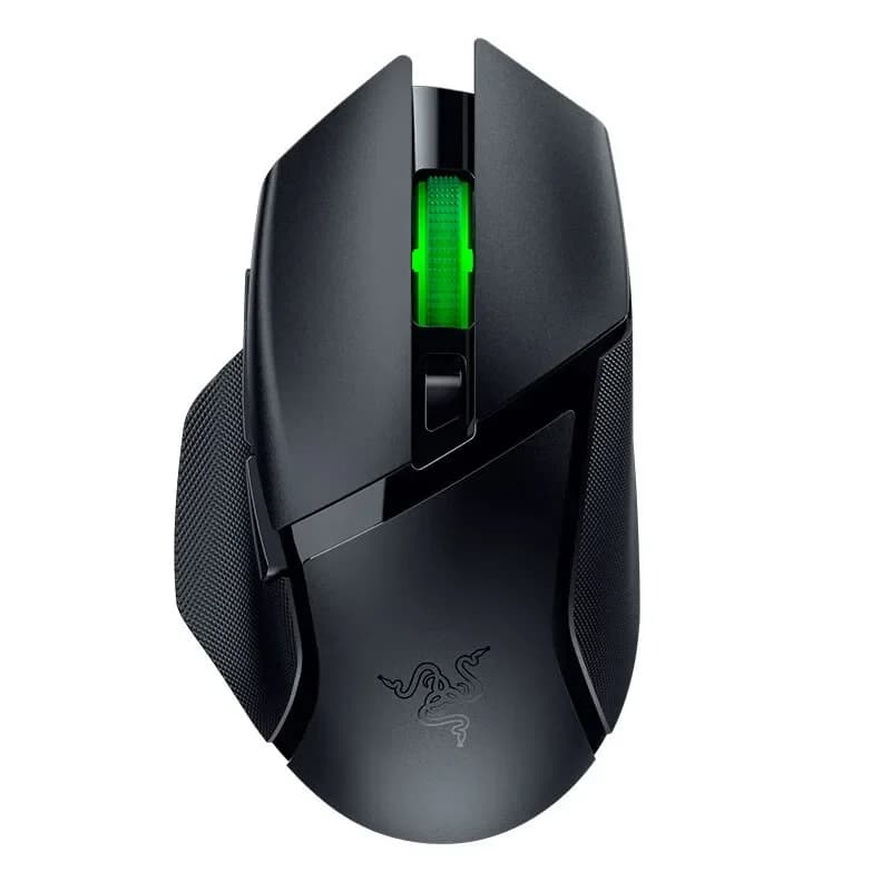 ماوس Razer Basilisk V3 X HyperSpeed الأصلي، ماوس ألعاب لاسلكي بإضاءة RGB (2.4 جيجا هرتز) وبلوتوث، مستشعر بصري 18K DPI - 6