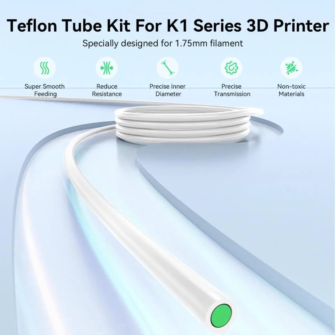 Creality PTFE Tube Bowden Tubing for 1.75mm Filament 3D Printer Replacement Parts Kit  for K1/Ender 3/Pro/5/Pro/CR-10/10S - 2