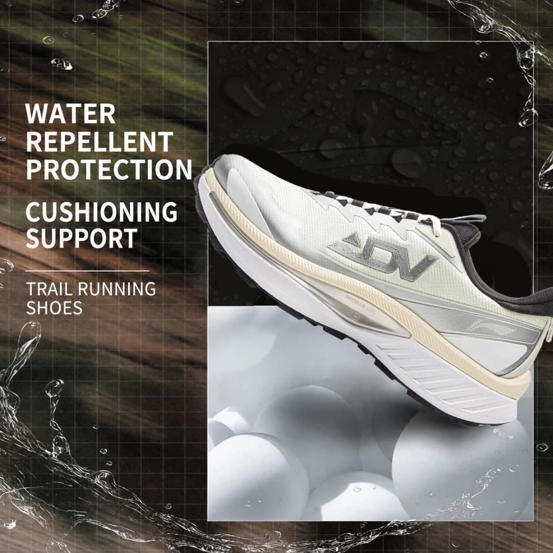 Li-Ning Men's BEN XIAO Trail Running Shoes LN DWR Water Repellent Breathable Support Stable LiNing Mountain Sports Shoes ARNV015 - 2