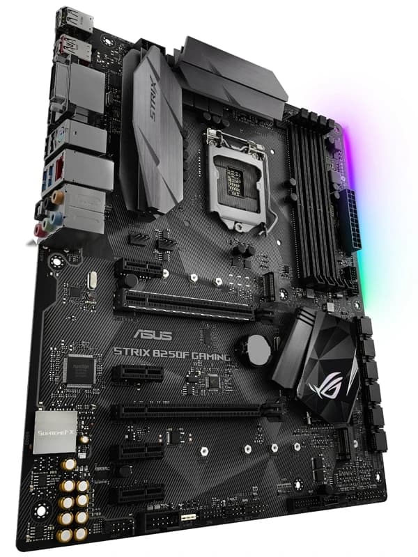 لوحة أم آسوس ROG STRIX B250F للألعاب، مقبس LGA 1151، DDR4، B250، SATA3، USB3.0، مستعملة للجيل السادس أو السابع - 2