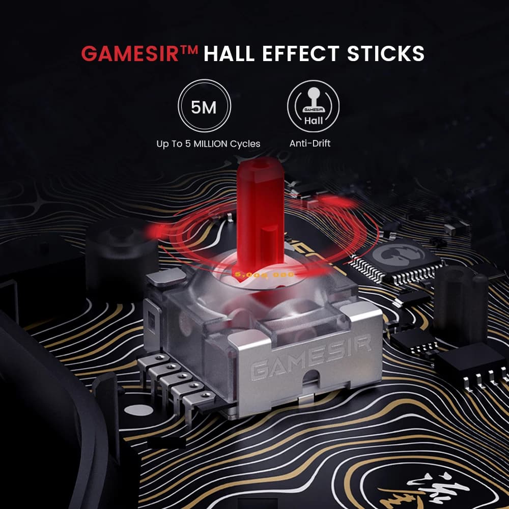 وحدة تحكم GameSir Kaleid Flux السلكية لـ Xbox Series X وS وOne مع عصا تحكم بتأثير Hall - 3