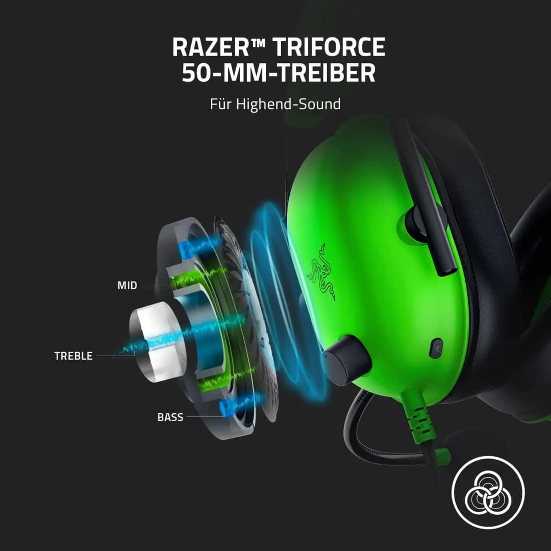 Razer BlackShark V2 X Wired Gaming Headset 7.1 Surround Sound Headphone with Mic for PC PS4 - 3