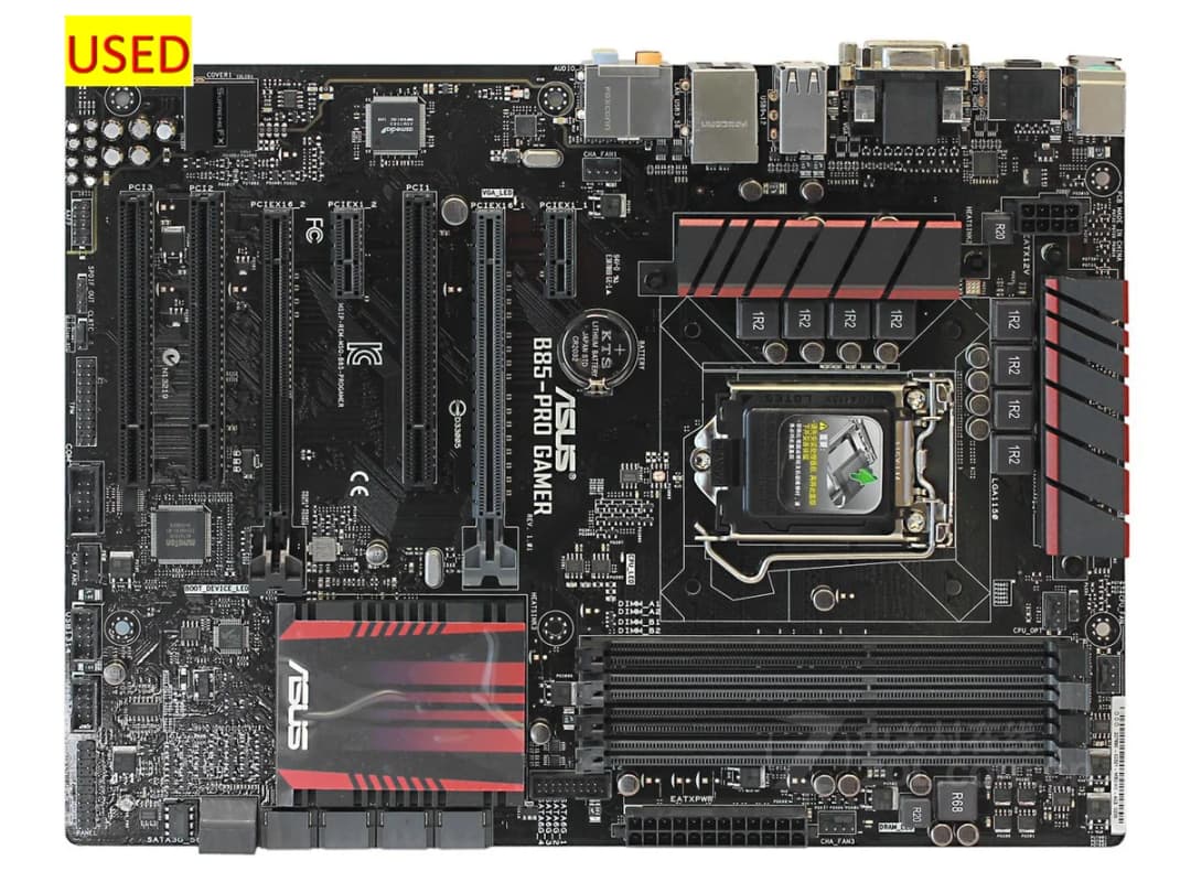Asus B85 PRO GAMER Desktop Motherboard Socket LGA 1150 i7 i5 i3 DDR3 32G SATA3 USB3.0 ATX Original Disassembly  Used