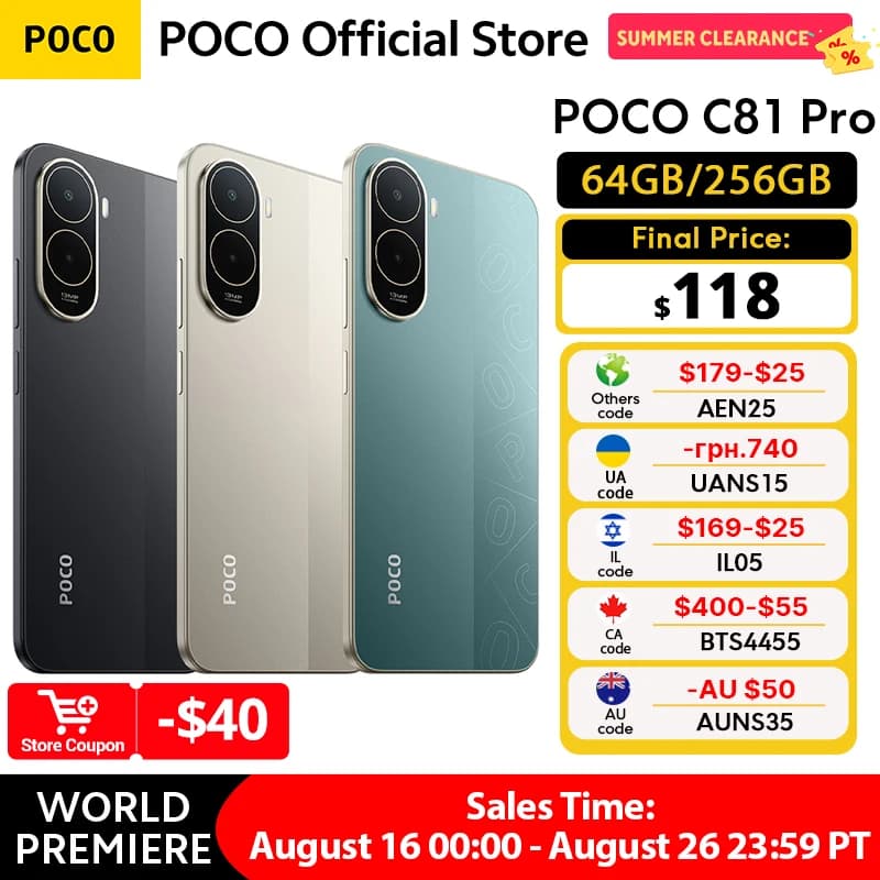 أحدث هاتف POCO F7 256 جيجا بايت 512 جيجا بايت سناب دراجون® 8s الجيل 4 6.83 بوصة 1.5K شاشة AMOLED بطارية 6500 مللي أمبير كاميرا رئيسية 50 ميجابكسل مع OlS lP68 NFC