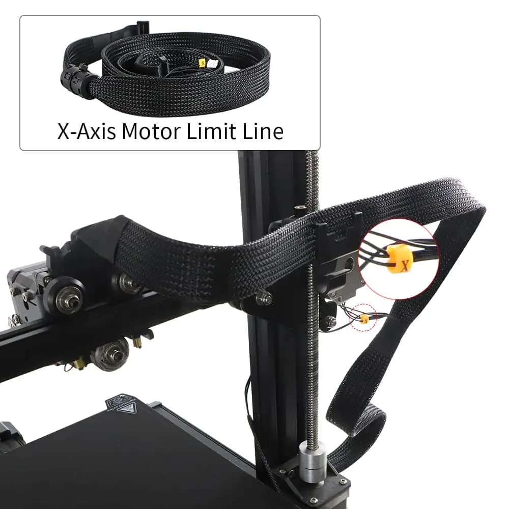 مجموعة كابلات Ender 3 S1 الرسمية من Creality، توصيل كابل الشاشة، كابل مسطح، كابل حد محرك المحور X/Y، كابل طابعة ثلاثية الأبعاد - 5