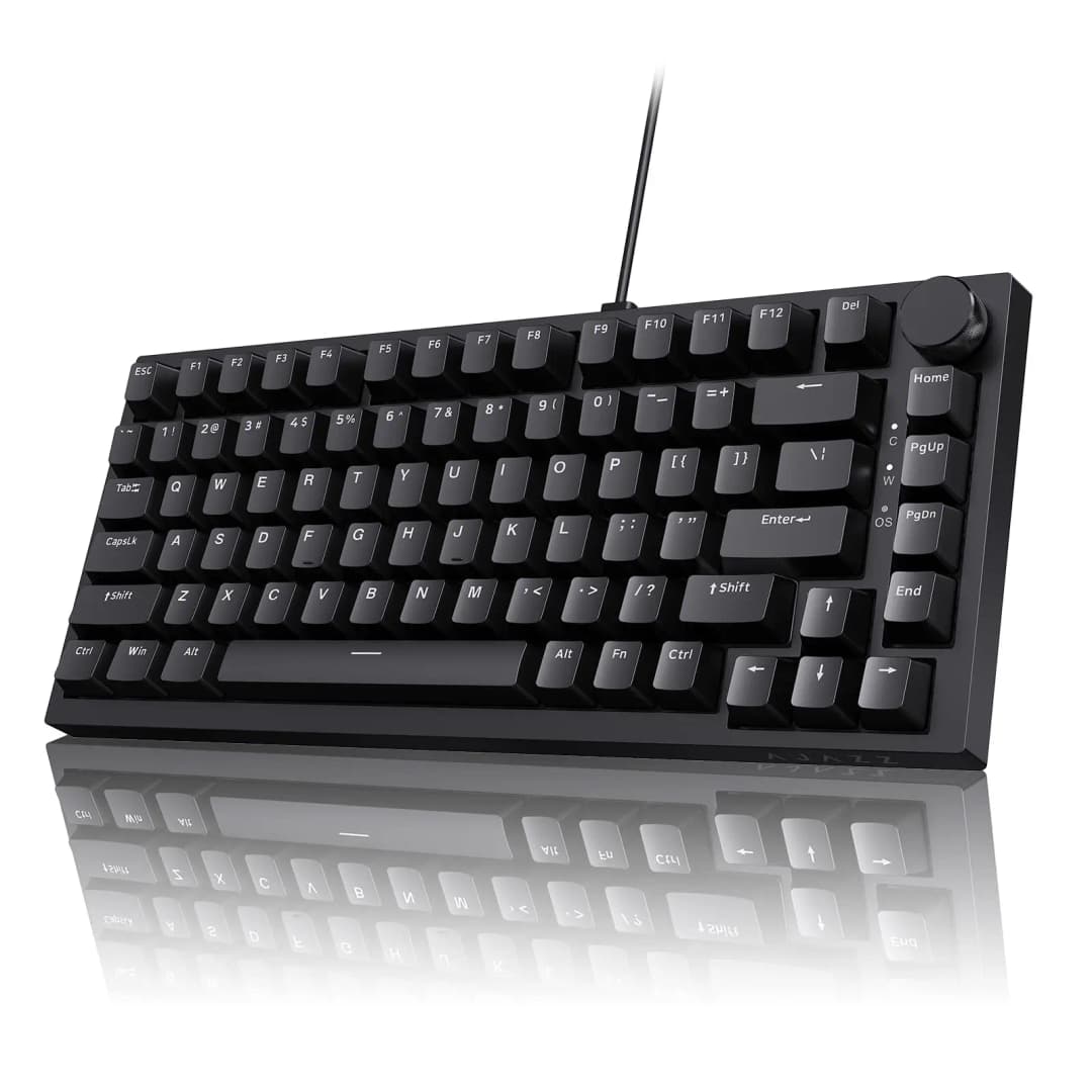 لوحة مفاتيح ميكانيكية AJAZZ AK820 Pro للألعاب، سلكية ولاسلكية، ثلاثية الوضع، إضاءة RGB خلفية، قابلة للتبديل السريع، تخطيط 70%، متوافقة مع PC/Mac