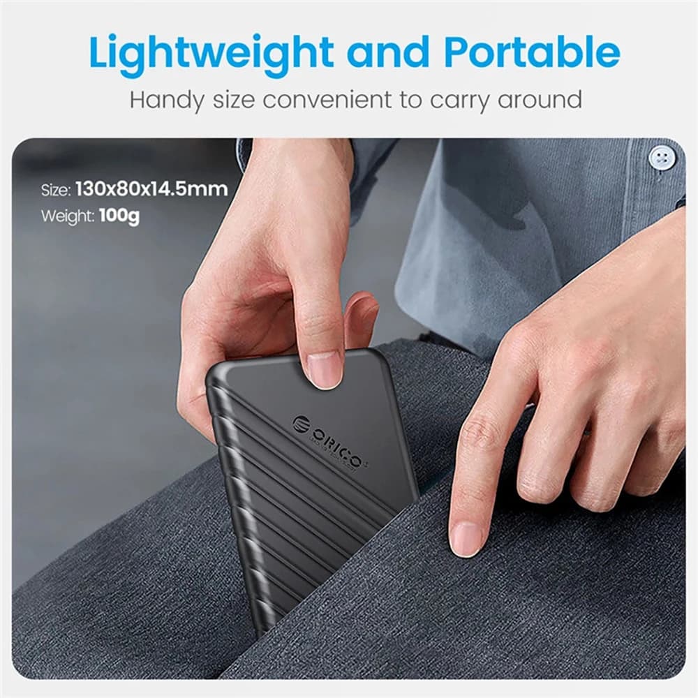 علبة ORICO HDD مقاس 2.5 بوصة SATA إلى USB 3.0 علبة محرك أقراص صلبة لمحرك أقراص SSD مقاس 2.5 بوصة علبة HDD بسعة 6 تيرابايت علبة محرك أقراص صلبة خارجي - 6