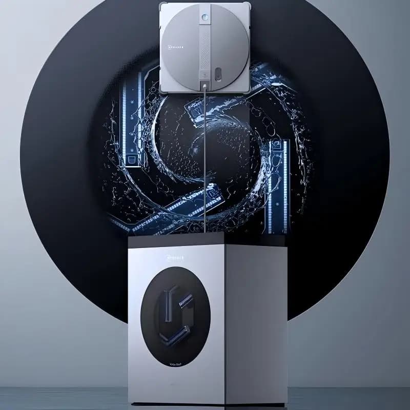 ECOVACS Water Jet Window Cleaning Robot W3 Automatic Cleaning Cloth Base Station - Window Cleaning Magic Tool