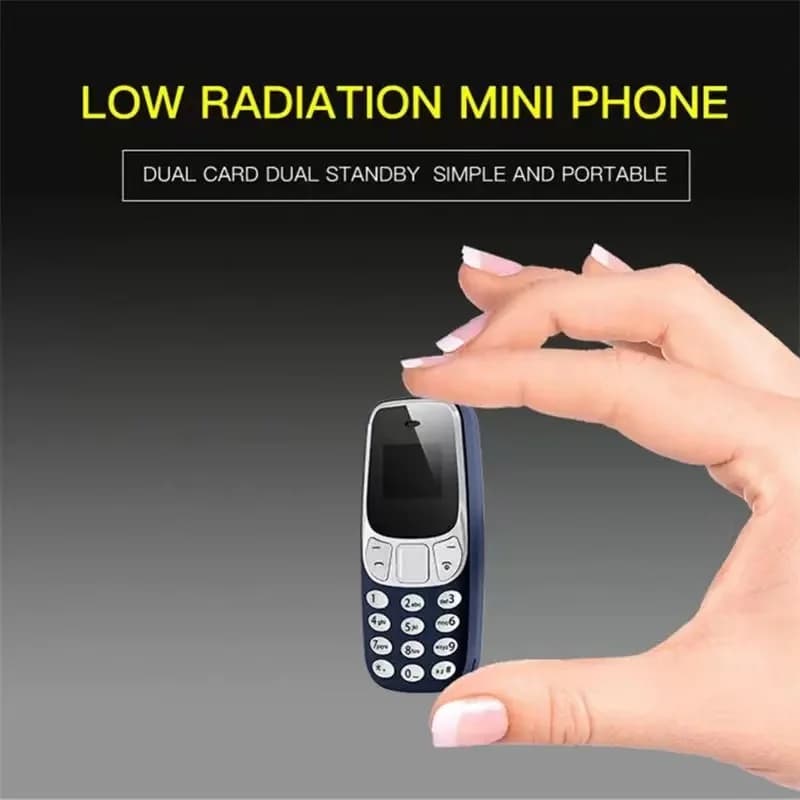 L8star Bm10 هاتف محمول صغير ببطاقتي SIM، مشغل MP3 وFM، غير مقفول، تغيير الصوت، سماعة رأس لاسلكية - 5