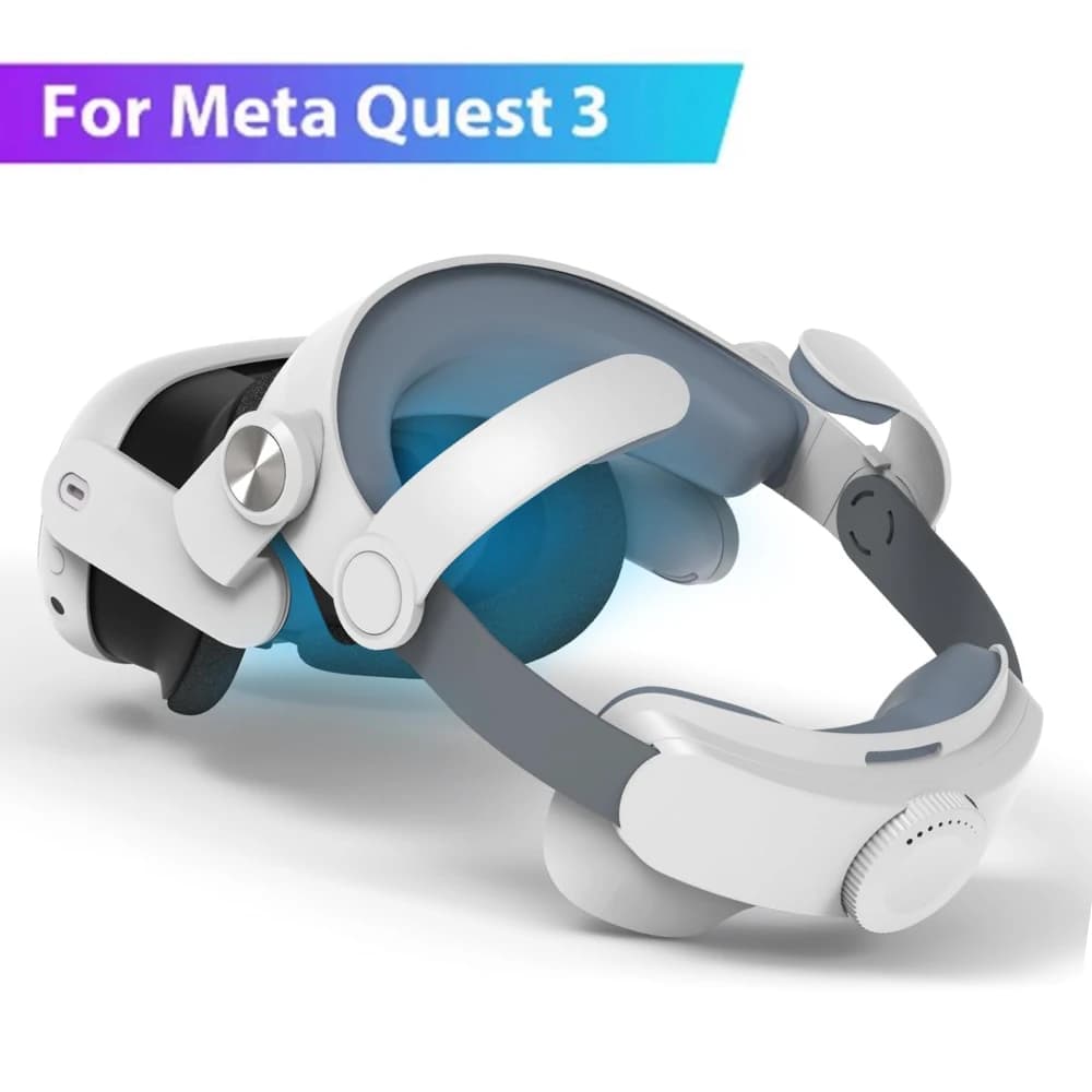 حزام نخبة قابل للاستبدال لسماعة الرأس Meta Quest 3 VR، حزام رأس قابل للتعديل لتحسين الراحة، إكسسوارات خوذة