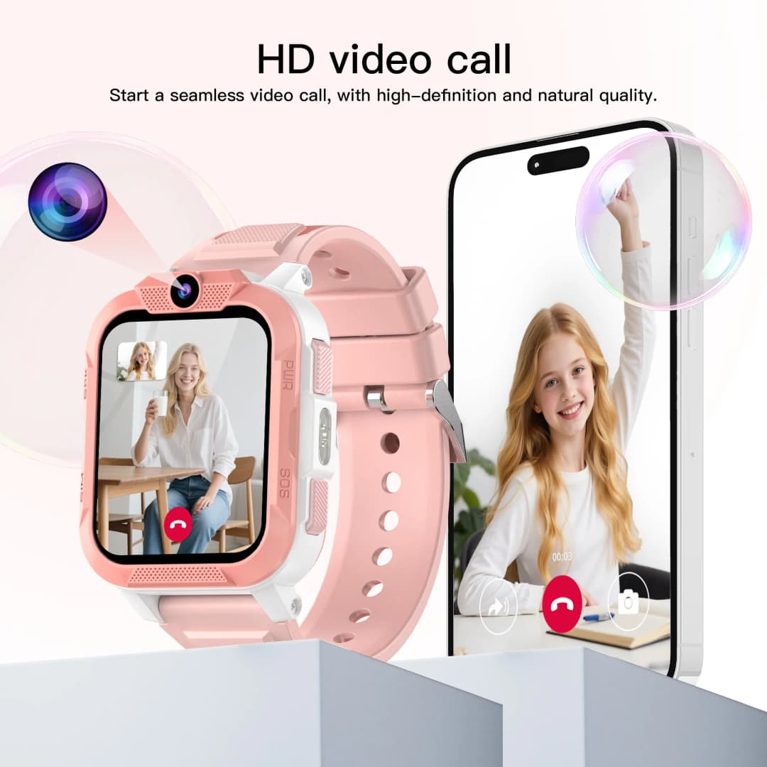 ساعة ذكية للأطفال Blackview Z40 Pro تحديد مواقع ثلاثي LBS+WiFi+GPS بطارية كبيرة 850mAh مكالمات فيديو 4G ساعة هاتف ذكية - 3