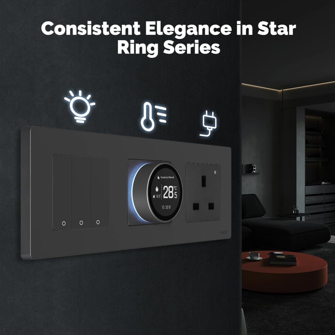 منظم حرارة ذكي MOES Tuya ZigBee مقبض سلسلة Star Ring متحكم درجة حرارة غلاية ماء تسخين كهربائي مع Alexa Google - 2