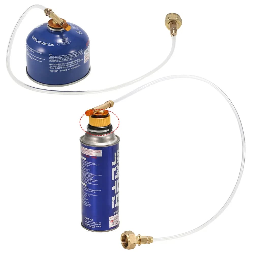 Outdoor Camping Gas Stove Propane Refill Adapter Cylinder Convertor Filling Tank Coupler Accessories - 5