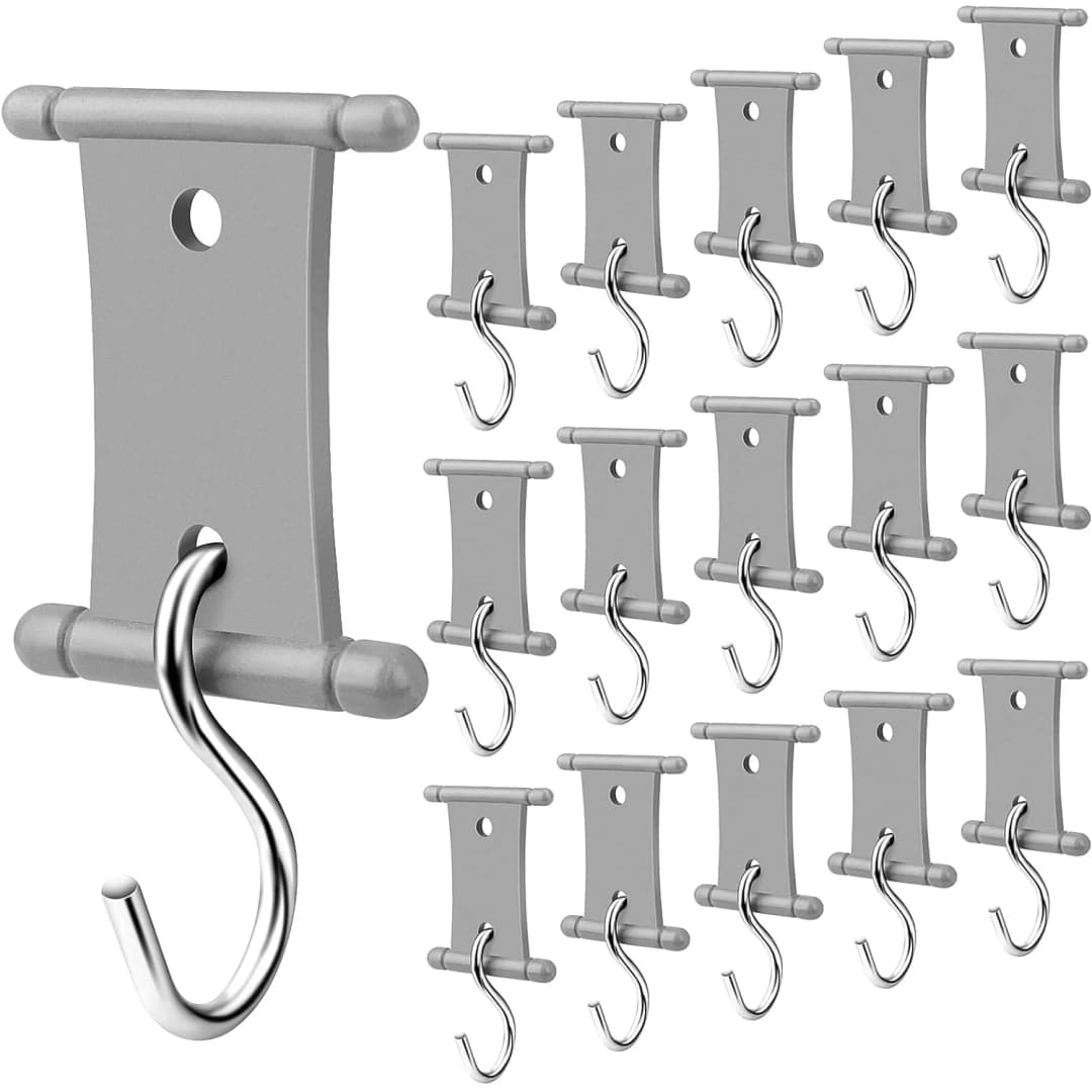 4/8Pcs S-Shaped Camping Awning Hooks Clips RV Tent Hangers Light Hangers For Caravan Camper Hooks Accessories Outdoor Supplies - 2